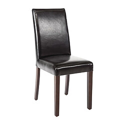 Chaises en Simili Cuir Noires - Lot de 2 - Bolero