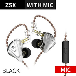 Universal KZ ZSX 5BA + 1DD 12 Unités Terminateur Casque Casque Hi-Fi Musique Sport Casque ZS10 ASX EDX Z1 S2 Téléphone Portable Casque Casque 