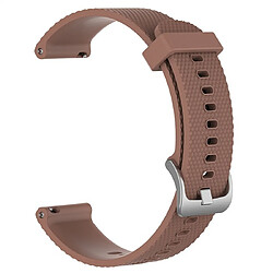 Wewoo Bracelet pour montre connectée en silicone Smartwatch POLAR Vantage M 22cm Marron 