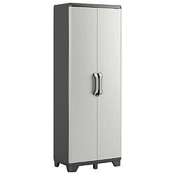 Keter Armoire de rangement polyvalente Gear Noir et gris 182 cm 