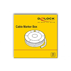 Avis DeLOCK Cable Marker Box, No. 8 - Leitungs- / Kabel-Marker (vorgedruckt) - Gelb (Packung mit 500) (18362)