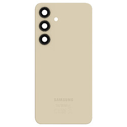 Samsung Vitre arrière Original pour Samsung Galaxy S24 Plus Beige 