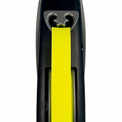 Laisse Giant Professional Tape 10 m black/neon yellow Flexi GTP-210-S-NEO-16