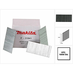 Makita Clous sans tête 30 x 0.6 mm, 10000 pcs. ( F-31841) pour cloueuse sans fil DPT351 / DPT353