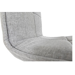 Lot de 2 Chaises Tissu Gris Clair KosyForm