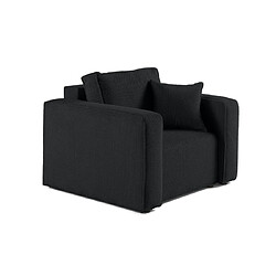 Bestmobilier Topaze - fauteuil - en velours texturé