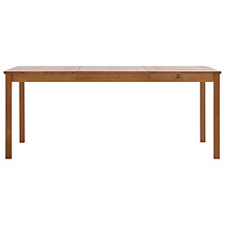 vidaXL Table à manger Marron miel 180x90x73 cm Bois de pin