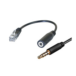 Dacomex adaptateur casque GSM jack pour téléphone de bureau