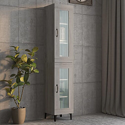 Avis Maison Chic Armoire murale suspendue,Meuble de Rangement pour salon,cuisine Sonoma gris 34,5x34x90 cm -MN19611