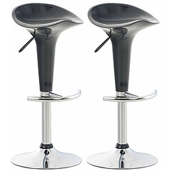 Non Lot de 2 tabourets de bar Saddle 