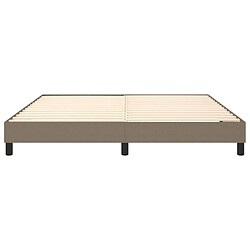 Sommier à lattes,Cadre à lattes de lit pour Adulte Taupe 160x200 cm Tissu -MN21296 pas cher