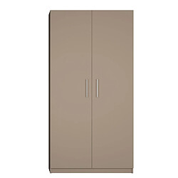 Inside 75 Ensemble de rangement pont 3 portes taupe mat largeur 330 cm