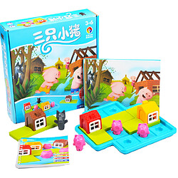 Acheter Universal Adorable trois petits cochons cachés à la recherche d'un jeu de puzzle jouet pour les enfants cerveau prémonitoire jouet & 124 ; puzzle