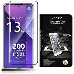 Xeptio Protection écran complet Vitre en verre trempé Full cover noir pour Xiaomi Redmi Note 13 Pro Plus 5G / Redmi Note 13 Pro+ 5G -