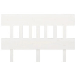 Avis Maison Chic Tête de lit scandinave,Meuble de chambre Blanc 143,5x3x81 cm Bois massif de pin -MN69486