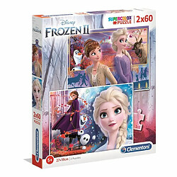 Ludendo 2 puzzles 60 pièces Supercolor La Reine des Neiges 2