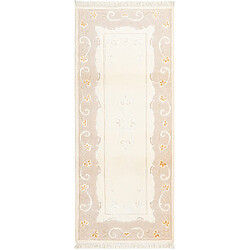 Vidal Tapis de couloir en laine 198x84 beige Darya