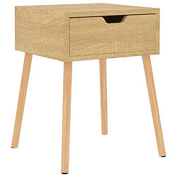 Maison Chic Table de chevet Table de Nuit Meuble de Rangement Chêne sonoma 40x40x56 cm Aggloméré