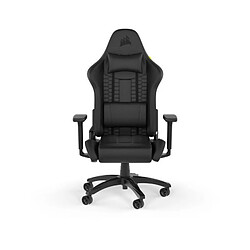 CORSAIR - Chaise bureau - Fauteuil Gaming - TC100 RELAXED - Similicuir - Ergonomique - Accoudoirs réglables - Noir - (CF-901005