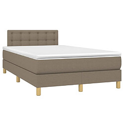 Avis Sommier à lattes LED,Cadre à lattes de lit avec matelas pour Adulte Taupe 120x200 cm Tissu -MN11716