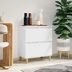 Maison Chic Buffet,Meuble de Rangement,commode pour salon,Cuisine Blanc 60x35x70 cm Bois d'ingénierie -MN48685