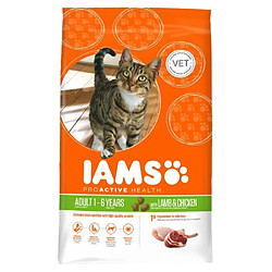 Iams - Croquettes pour chat adulte - Agneau néo-zélandais - 10 kg 