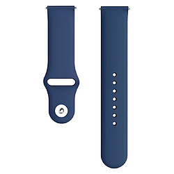 Wewoo Bracelet pour montre connectée Galaxy Watch Active 2 Smartwatch de poignet en silicone de couleur unieTaille L Bleu