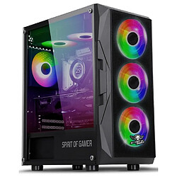 BOITIER PC GAMER ROGUE 7 ARGB EDITION RGB avec 6 ventilateurs inclus SPIRIT OF GAMER TOUR D’ORDINATEUR GAMER 