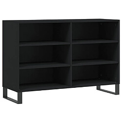 vidaXL Buffet noir 103,5x35x70 cm bois d'ingénierie