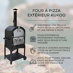 Monstershop Four à Pizza d’Extérieur avec Housse Imperméable