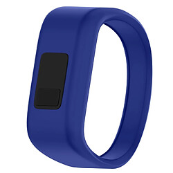 Wewoo Bracelet pour montre connectée Dragonne Sport en silicone Garmin Vivofit JRTaille Grand Bleu 