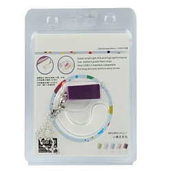 Wewoo Clé USB Violet Mini disque flash USB rotatif 32 Go, pas cher