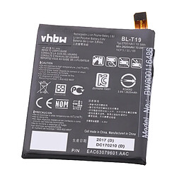 vhbw Li-Polymère batterie 2600mAh (3.8V) pour téléphone portable mobil smartphone LG Nexus 5X, 5X LTE 