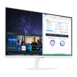 Ecran 27" Samsung Smart Monitor M5 S27CM500EU Noir 1920 x 1080 VA 16:9 4ms 250cd/m² Max 60Hz 2xHDMI 2xUSB 2,0 Pied réglable en inclinaison