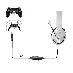 Spirit of Gamer Pack Manette PS4 Manette Bluetooth Blanche 3.5 JACK + Casque Gamer PRO-H3 PS4-PS5 PLAYSTATION