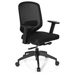 Chaise de bureau DELIGHT PRO tissu à maille noir hjh OFFICE