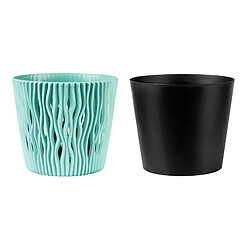 Acheter WellHome 2x Pot en plastique rond Sandy Sandy en couleur Mocca 26.2 (Long) X 26.2 (largeur) x 22,22 (haut) cm