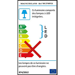 Acheter Lampe LED en lévitation en bois foncé MEGAPOLITE (sans abat-jour)