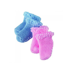 Gotz - Chaussettes, bleu/rose, 2 paires 