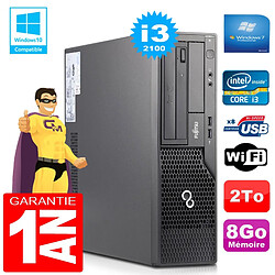 PC Fujitsu Esprimo E500 E85+ SFF Core I3-2100 RAM 8Go Disque 2 To Wifi W7 · Occasion 