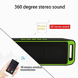 Wewoo Enceinte Bluetooth d'intérieur gris Haut-parleur de lecture de musique de carte multifonctionnelle, appel de Handfree de et ampère TF & U-disque ampère AUX Audio & Fonction FM pas cher