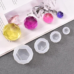 4 pièces BRICOLAGE Gros Diamant Pendentif Charmes Cristal Silicone Moule Moule pour la Pâte Polymère Artisanat Résine Coulée Fabrication de Bijoux