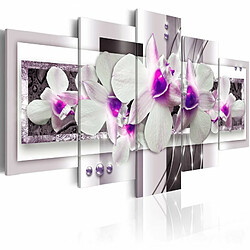 Paris Prix Tableau Imprimé With Violet Accent 100 x 200 cm 