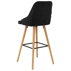 Acheter vidaXL Tabourets de bar lot de 2 noir velours