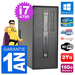 PC Tour HP ProDesk 600 G1 Intel i7-4790 RAM 16Go Disque Dur 2To Windows 10 Wifi · Occasion 