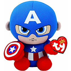 Ty captain America en peluche, bleurougeblanc, rAgulier