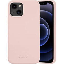 Mercury Goospery Coque de Protection en Silicone Liquide Compatible avec iPhone 14 Max (6,7``) Silky Soft Touch Full Body Protection Shockproof avec Doublure en Microfibre Douce Rose