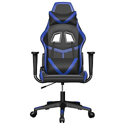 Avis Maison Chic Chaise de jeu, Chaise gaming de massage, Fauteuil gamer d'ordinateur,Chaise de Bureau Noir et bleu Similicuir -GKD46177