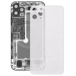 Wewoo Coque arrière en verre dépoli transparent pour iPhone 11 Pro