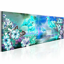 Paris Prix Tableau Imprimé Flamingoes By Night 40 x 120 cm 